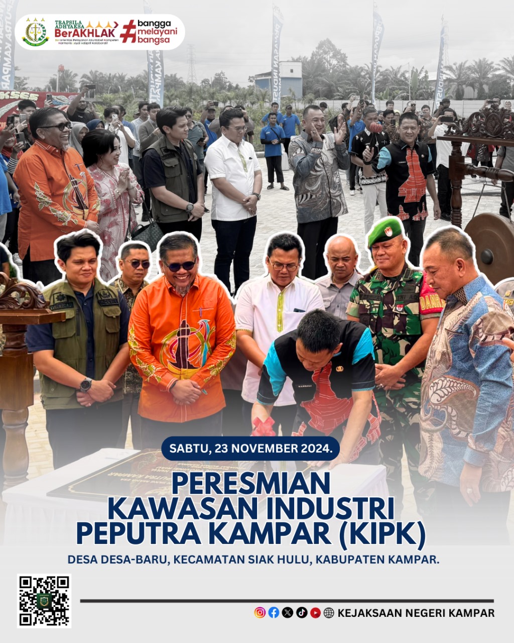 Peresmian Kawasan Industri Peputra Kampar